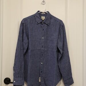 Blue Checkered Men's Shirt - Lined Baird